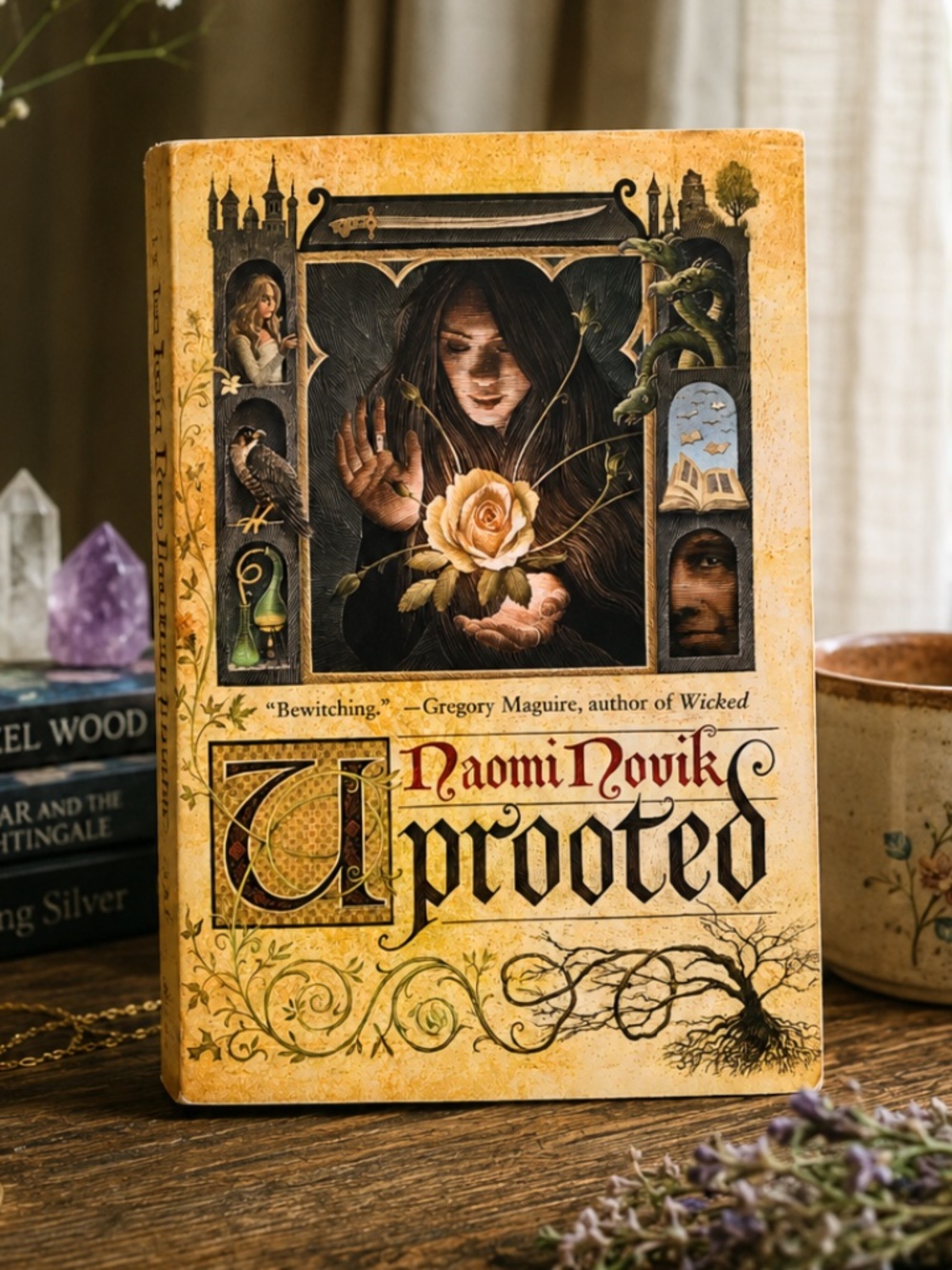 Uprooted by Naomi Novik Paperback Fantasy Novel Fairy Tale Retelling Magic Adven